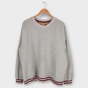 Vintage Eddie Bauer Sport Shop Fleece Sweatshirt Mens XL Gray Crewneck Pullover